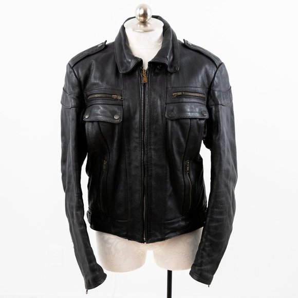 Vintage Harley Davidson Jacket M Leather Biker - Picture 14 of 14